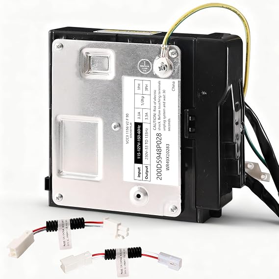 WR49X10283 Inverter Control Board, Compatible with GE Refrigerator, VCC3 1156 K8 F 90, Replaces WR55X10490 WR55X10685 WR55X10979 WR55X11029 AP5669522 PS6883663 2677747, OEM Quality