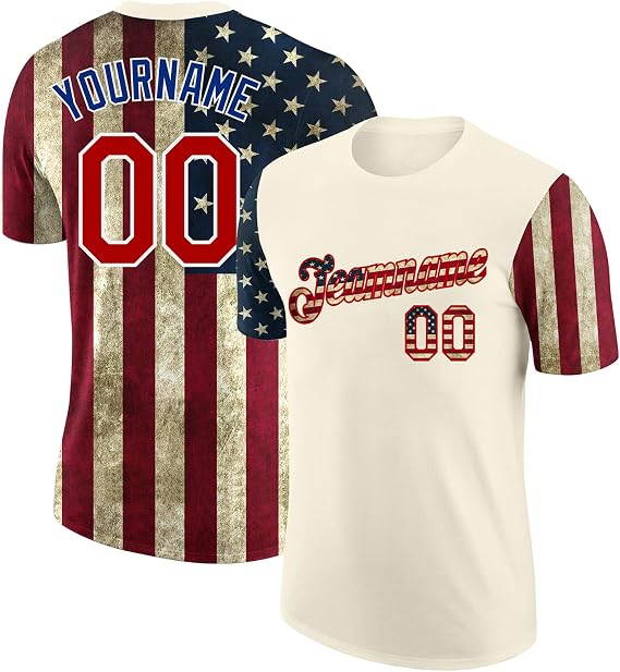Fanscustom Custom Baseball Style Novelty Tee Shirts Short Sleeve Sports Team Jerseys Printed Crew Neck Practice Uniforms