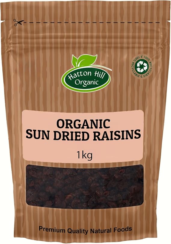 Organic Sun-Dried Raisins 1kg by Hatton Hill Organic