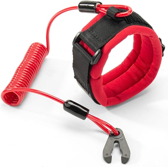 Floating Wrist Lanyard Compatible with Yamaha WaveRunner Mwv-Lancd-00-Rd | Boat Kill Switch Keys Lanyard Fits for Yamaha VX110, WaveRunner FX SVHO 2019, Waverunner GP1800, XLT 800 Jet Ski Wrist Strap