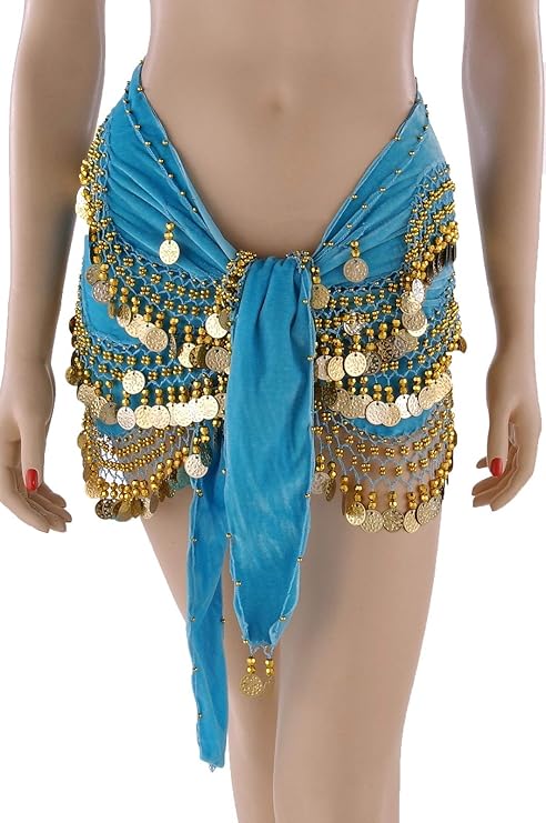 Belly Dance Velvet Wavy Hip Scarf| LAYERED LEBNANIYA
