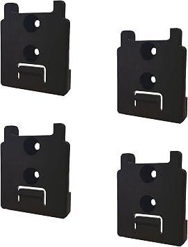 StealthMounts Tool Holder Compatible with Bauer 20V (4 Pack) - Black | StealthMounts Locking Tool Mounts | Made in the UK