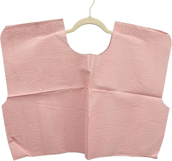 Henry Schein Disposable Exam Cape 100/Case, 3-Ply Tissue, 30" x 21", Waist-Length Coverage for Patient Comfort & Protection