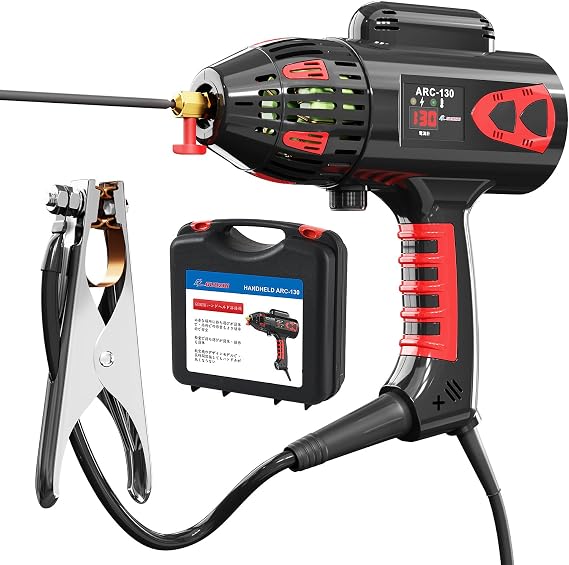 GZ GUOZHI Welding Machine 100V Arc Welding Machine 130A Handheld Welding Machine Inverter DC Household Welding Machine with Japanese Instructions Compact Lightweight for Beginners ARC-130