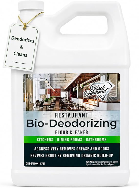 Restaurant Bio-Deodorizing Floor Cleaner, Heavy Duty Commercial Enzyme 1Gal