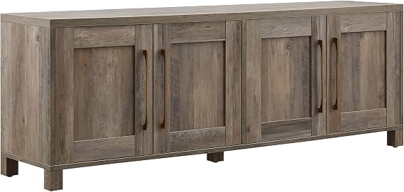 Henn&Hart 68" TV Stand for TVs up to 75", Gray Wood