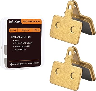 Brake Pads Compatible with Engwe EP-2 Engine Pro, XM20L20LE20X20X24X26- Metal - 2 Pairs
