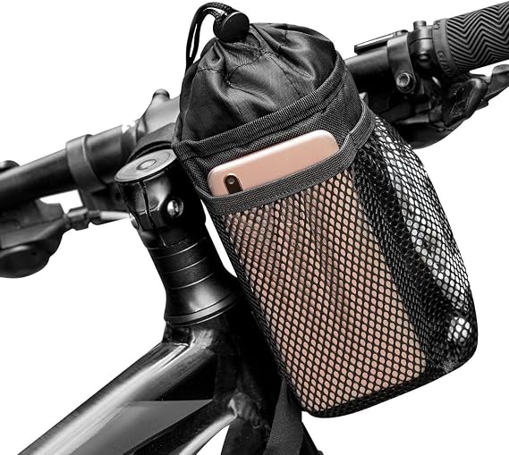 Insulated Bike Water Bottle Holder Bag for Kid Adult with Phone Storage