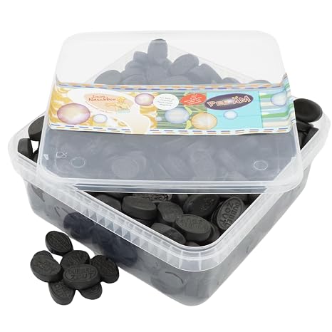 Deine Naschbox Double Salted Liquorice 1 kg Snack Box XL Bulk Pack for Party Candy Bar & as a Gift - Intensely Aromatic in Taste