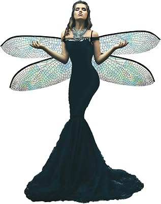 Dragonfly Wings for Adults Halloween Fairy Dragonfly Wings Costume Large Cosplay Dress up Festive Party Favor
