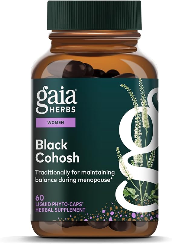 Gaia Herbs Black Cohosh, 60 Vegan Capsules, 60 Servings