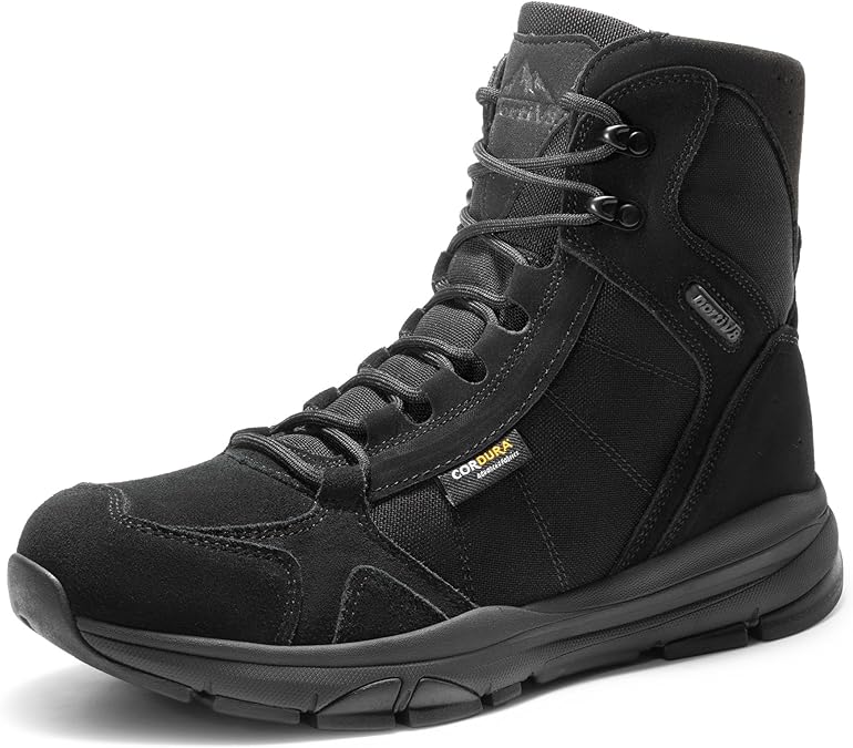 NORTIV 8 Men's Lightweight Military Tactical Work Boots Outdoor Hiking Motorcycle Combat Boots