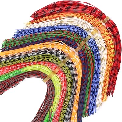 Fly-Tying-Materials-Rubber-Legs-Silicone-Rubber-Skirt 12-24 Colors Fly Tying Supplies