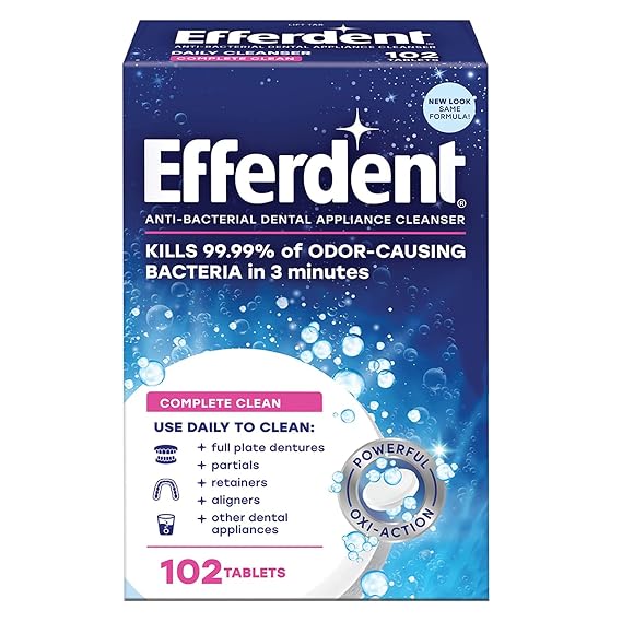 Efferdent Denture Cleaner, 102 ct