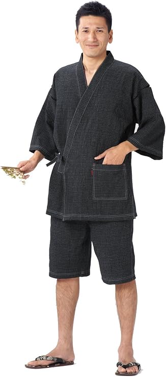 WATANOSATO Jinbei 'shrink textile' made in Japan Import Japanese clothes size men's