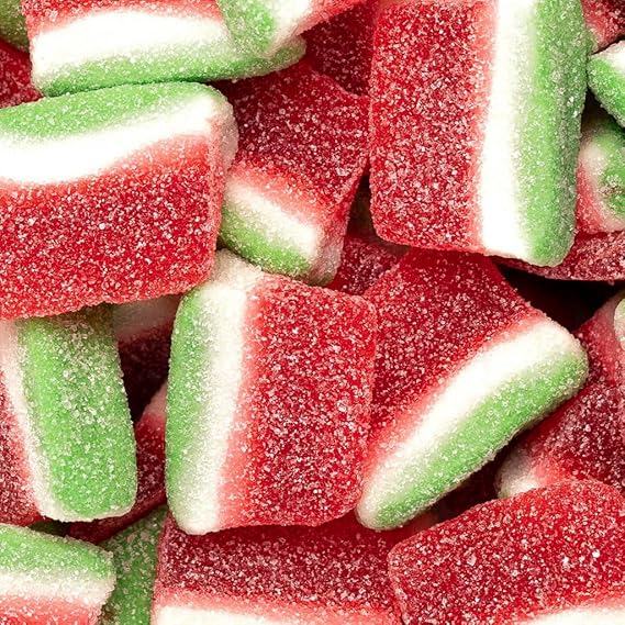 Watermelon Sweets - Watermelon Slices - 1 Kilo Bulk Bag - 1KG - Assorted Sweet Pick and Mix for Parties, Gifts, and Sharing.
