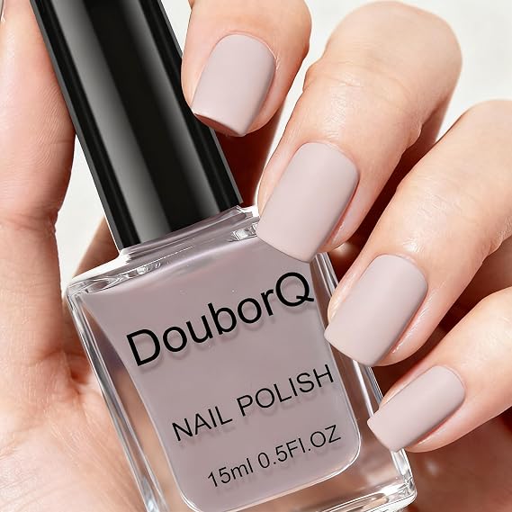 Matte Nail Polish Light Brown 15ml