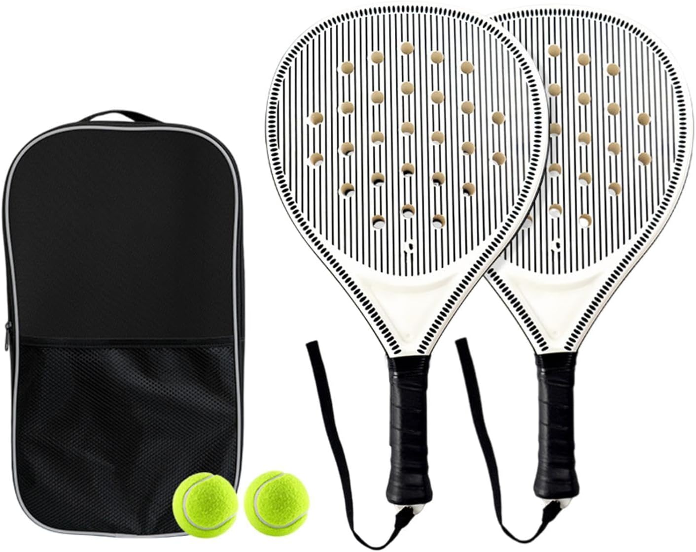 Padel Racket Carbon Fiber Surface EVA Foam Core Lightweight Padel Tennis Racquet