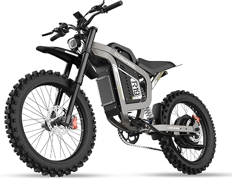 COSWHEEL Electric Dirt Bike for Adults, 72V 40Ah Battery, 6000W Peak Motor, Up to 50 MPH, 80125 Mile Range, 19 Off-Road Tires, Hydraulic Brakes &amp; Full Suspension