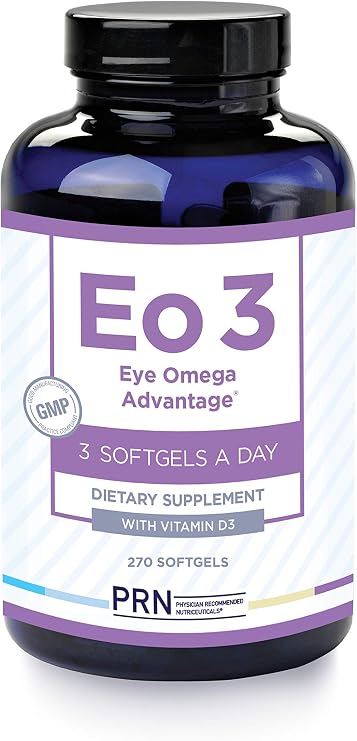 Eye Omega Advantage (Eo3) Supplement - 270 Softgels, 90-Day Supply | Re-Esterified Omega 3 Triglyceride Eye Vitamins with 920 mg EPA, 920 mg DHA, Lutein & Zeaxanthin for Macula, Retina Support