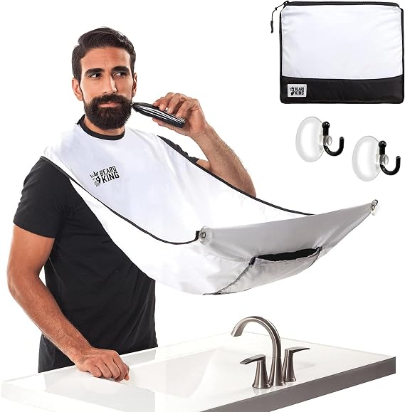 BEARD KING Beard Bib Apron - As Seen on Shark Tank Gifts for Him, Stocking Stuffers for Men, Mens Gift