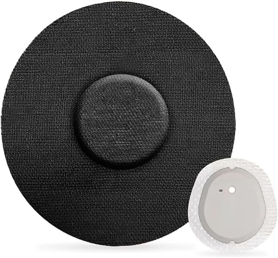 20 Pack Adhesive Patches for G7, Waterproof Flexible & Breathable Full Covers,Latex-Free Overlay Patch for G7 Sensor,Cotton Tape for 10+Days Long Stay Hypoallergenic Medical Glue (Black)