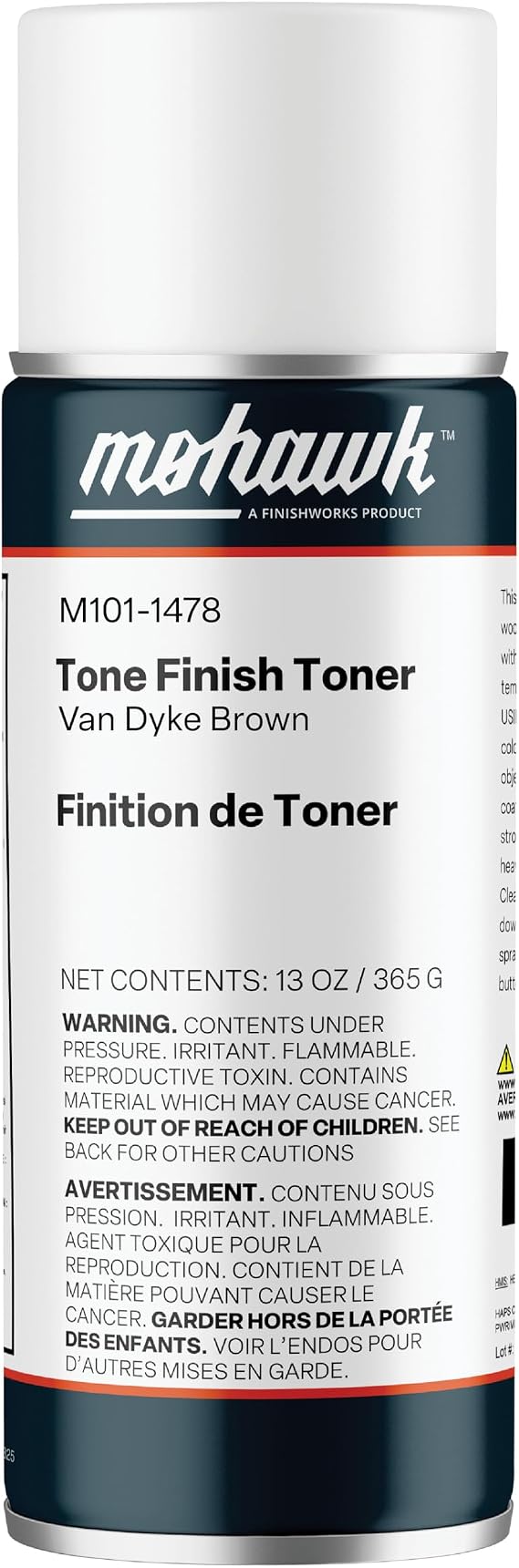 Mohawk Tone Finish Toner, Van Dyke Brown, M101-1478, 1 Count
