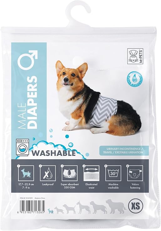M-Pets Washable Panties for Male Dogs XS