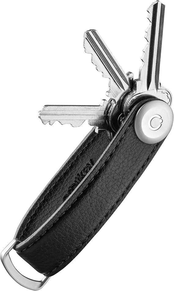 orbitkey Cactus Leather Key Organizer | Made with Cactus Leather, Stainless Steel Locking Mechanism| Holds up to 7 Keys,