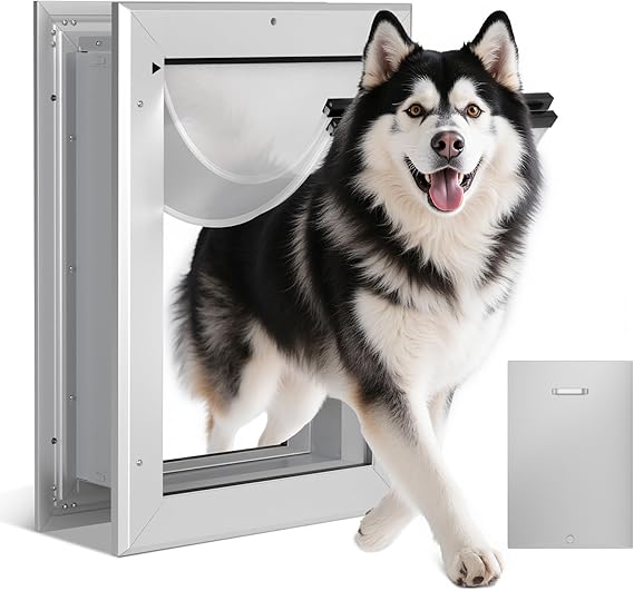 Ownpets Dog flap for wall and door double flap for wall thicknesses of 3