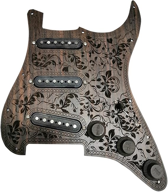 Handmade Pickup Rosewood Electric Guitar Pre-wired Pickguard SSS Pickup Loaded Guitar Pickguard
