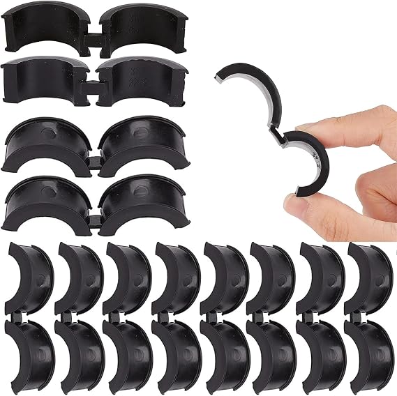 12 Pcs Bicycle Handlebar Rubber Gasket Rubber Seal for Bicycle Handlebars 31.8 to 25.4/22.2 Antivibration and Non-Slip Durable Rubber Gasket for Mountain Bikes Handlebar Seal Adapter