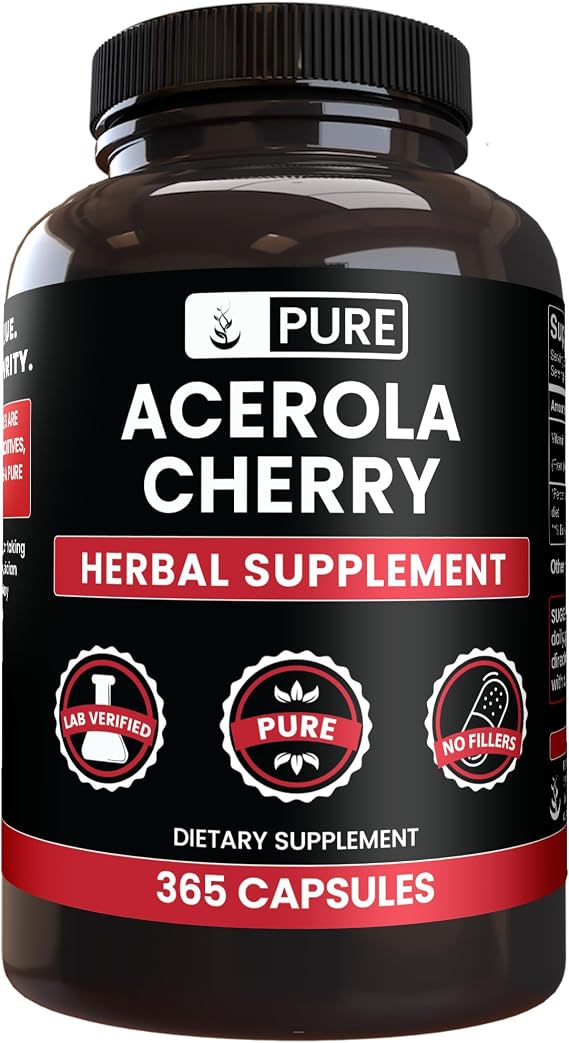 Pure Original Ingredients, Acerola Cherry, 365 Capsules