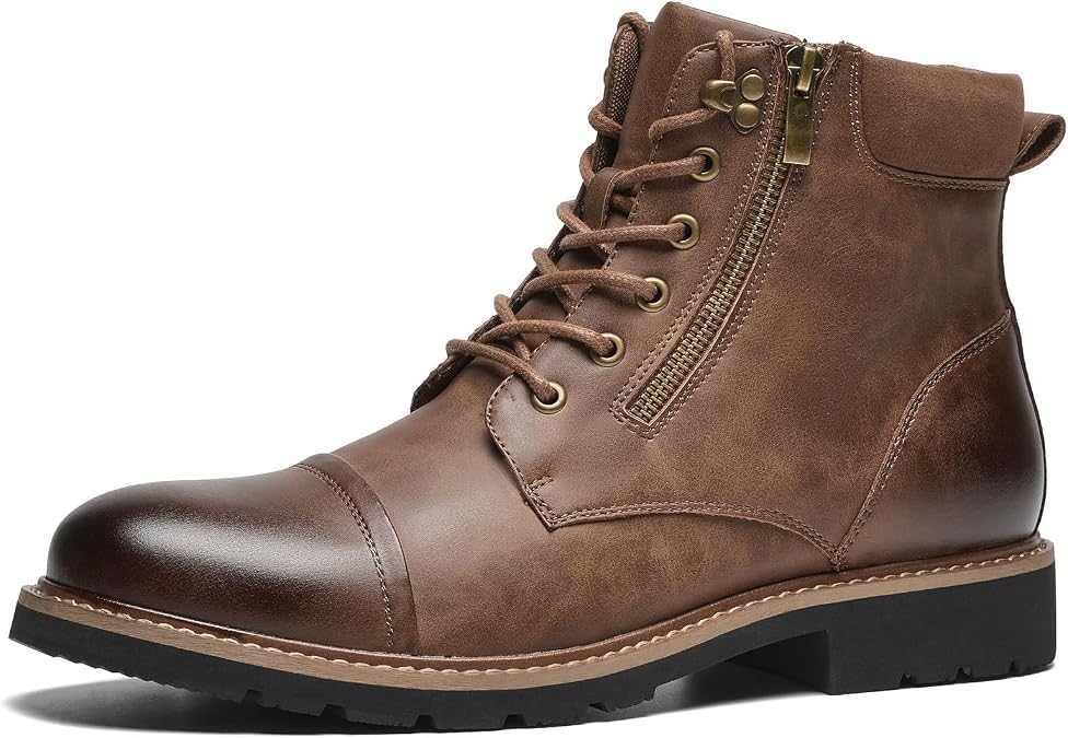 Chukka Boots for Men, Retro Cap Toe with Non-Slip Rubber Sole