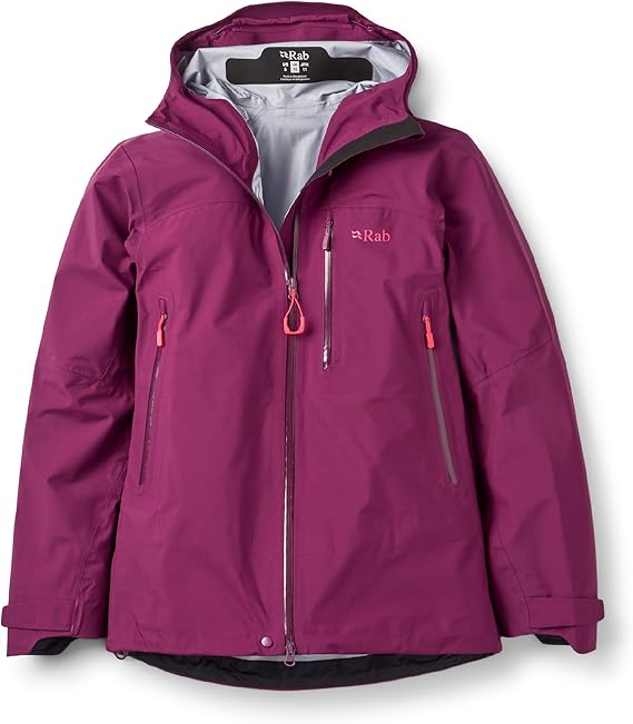 Rab Women's Firewall Mountain Jacket - Lightweight Waterproof Hooded Coat for Climbing & Hiking