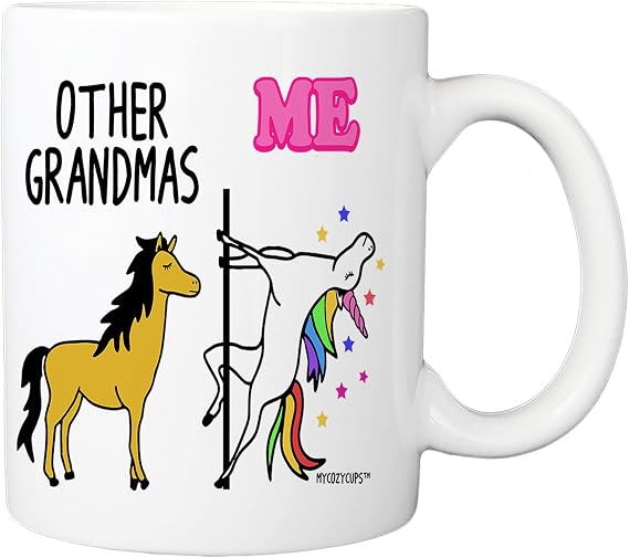 Other Grandmas Me Unicorn Coffee Mug - 11oz Cup For New Grandmothers, Moms, Mimi, Gigi, Nana - Birthday, Christmas, Mother's Day, Retirement Mug