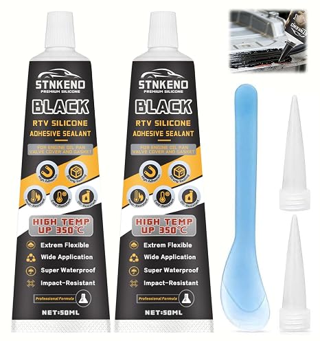 RTV Gasket Sealant, 3.53 Oz High Temp Black Gasket Adhesive