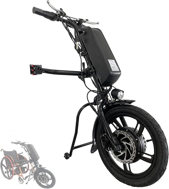 Wheelchair Power Attachment 500W Electric Handcycle, with 36V 14Ah Battery