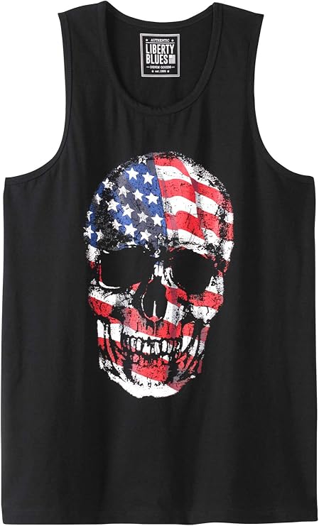 Liberty Blues by Kingsize Men's Big & Tall Americana Tank