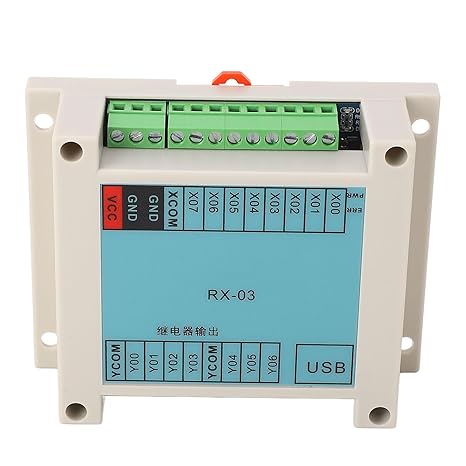 Programmable Logic Controller, PLC 8 Input 7 Output Programmable Control Board for Industrial Automation Magnetic, Programmable Logic Circuits