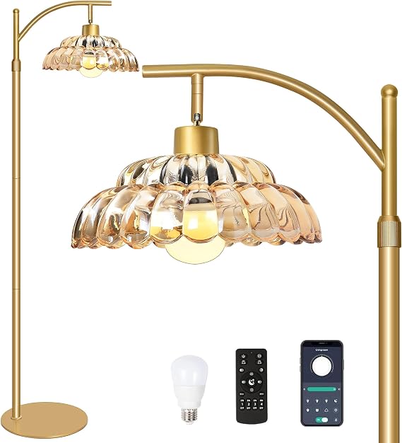 Floor Lamps for Living Room,Bedroom, Dimmable Standing Lamp with Remote