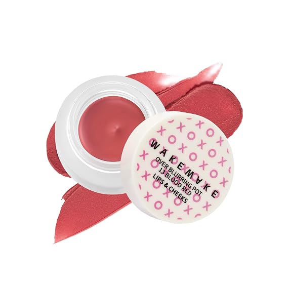 WAKEMAKE WM X NETFLIX SQUID GAME Over Blurring Pot (Blood Red, 13) | blurring pot, lips, cheek