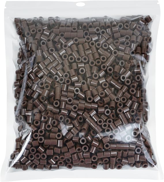 5mm Brown Fuse Beads, 2000Pcs Melty Refill Beads | Compatible with Perler and Hama