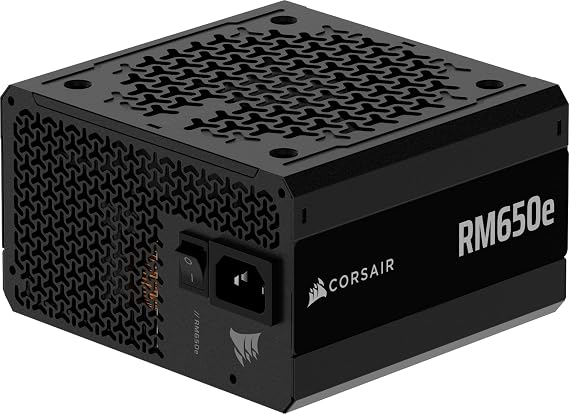 CORSAIR RM650e ATX 3.1 PCIe 5.1 Ready 650W Power Supply Black