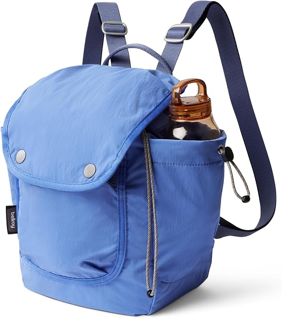 Bellroy Cinch Minipack lightweight 9 liter backpack with external organization and adjustable shoulder straps - DenimBlue