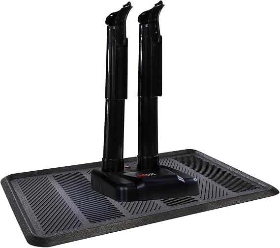 JobSite Boot Dryer with Rubber Drip Tray - Silent Shoe Dryer & Warmer For Work Boots, Gloves & Shoes - Fanless Convection Dry - Helps Reduce Odor