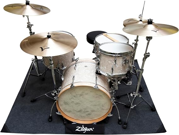 Zildjian ZGIGRUG Gig Drum Rug | Drum mat with nylon carrying case for acoustic drums, electronic kits and studio sessions