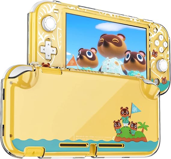 DLseego Protective Case for Switch Lite, Clear Hard PC Case Cover Split Design Shockproof Anti-Scratch Shell Accessories for Switch Lite and Joycon Controller