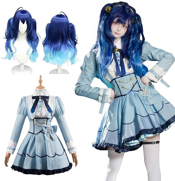 VTuber Cosplay, Gauruguura Houjou Marine Cosplay Costume, Kizuna Ai, Utada Pekora Cosplay Costume, Party, Disguise, Uniform, Performance Costume