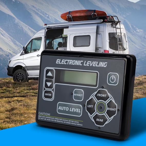 421484 Electronic Leveling Touchpad RV Ground Control Auto-Level Touchpad w/Button Fit for Lippert RV 5th Wheel and Travel Trailer